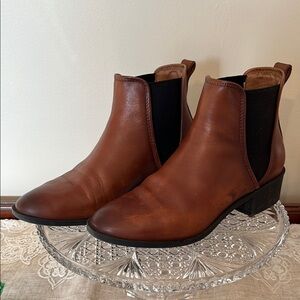 Steve Madden Brown Leather Ankle Boots